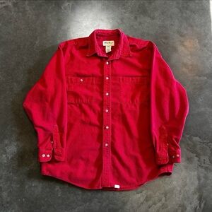 Vintage 90s Eddie Bauer Faded Button Up Shirt